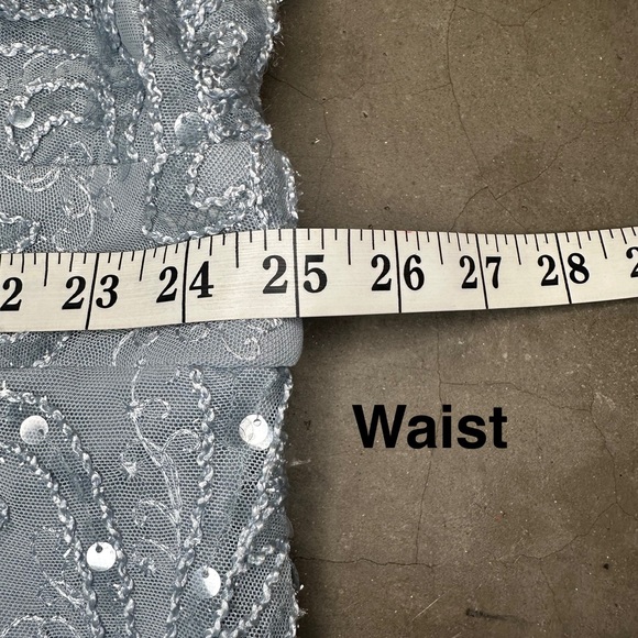 R&M Richards Fit & Flare sequin embellished plus size gown  Sz 22 - Picture 8 of 14